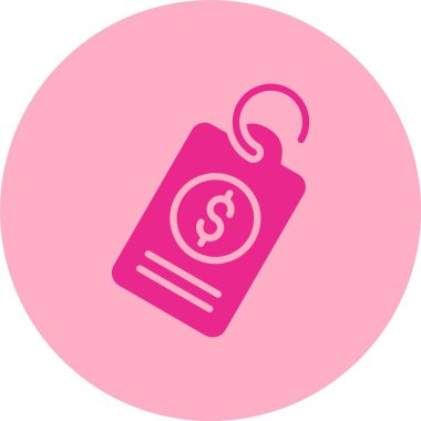 Etiket Kabartma Çemberi Gradyan Simgesi