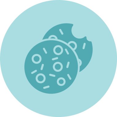 Kurabiyeler Kabartma Çemberi Gradyan Simgesi