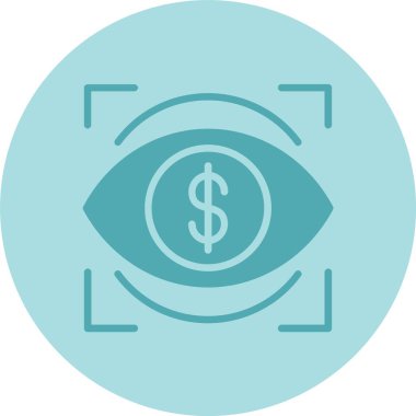 Vision Glyph Çember Gradyan Simgesi