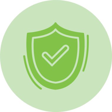 Kalkan Kabartma Çemberi Gradyan Simgesi