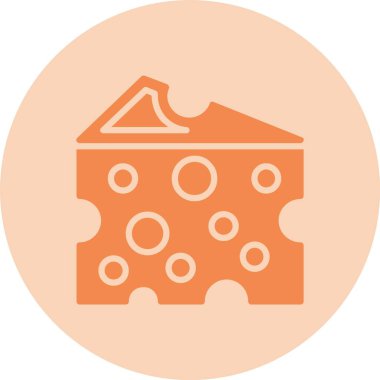 Peynir Kabartma Çemberi Grafik Simgesi