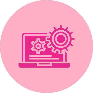 İş Kabartma Çemberi Gradyan Simgesi