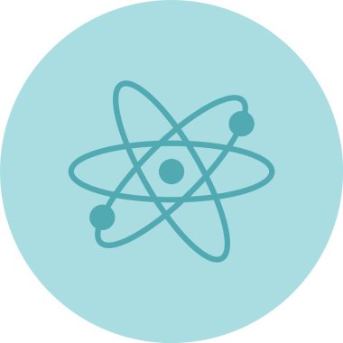 Nükleer Güç Sembol Kabartma Çemberi Gradyan Simgesi