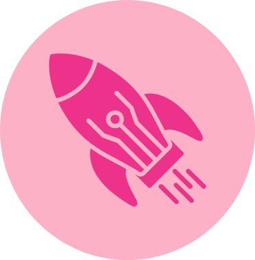 Başlangıç Vektör Satırı Kabartma Çemberi Gradyan Simgesi