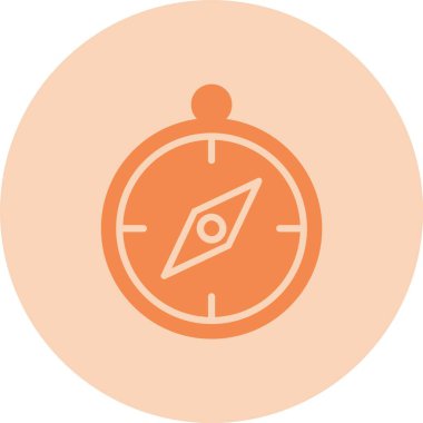 Pusula Kabartma Çemberi Gradyan Simgesi