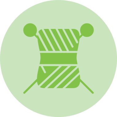 İplik Kabartma Çemberi Gradyan Simgesi