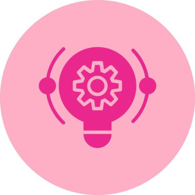 Yaratıcı Süreç Kabartma Çemberi Gradyan Simgesi