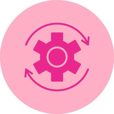 Sistem Güncelleme Kabartma Çemberi Gradyan Simgesi