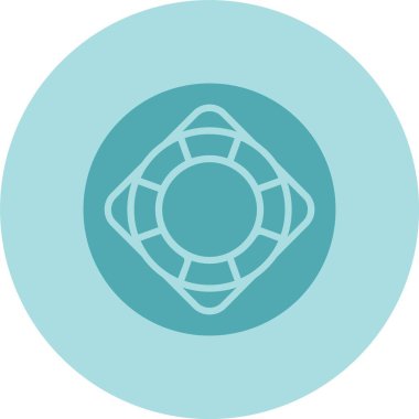 Cankurtaran Kabartma Çemberi Gradyan Simgesi