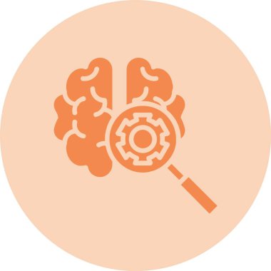 Derin Öğrenme Kabartma Çemberi Gradyan Simgesi