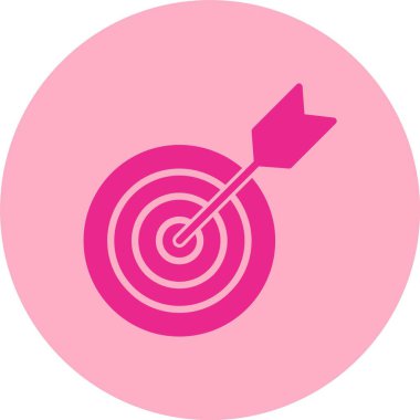 Hedef Glyph Çember Gradyan Simgesi