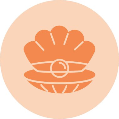 İnci Kabartma Çemberi Gradyan Simgesi