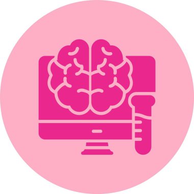 Nörobilim Kabartma Çemberi Gradyan Simgesi