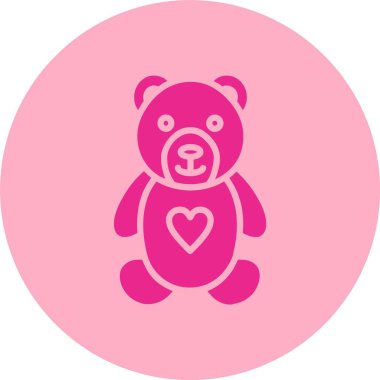 Ayı Kabartma Çemberi Gradyan Simgesi