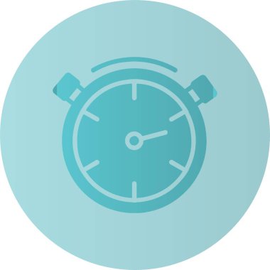 Stopwatch Vektör Çemberi Gradyan Simgesi