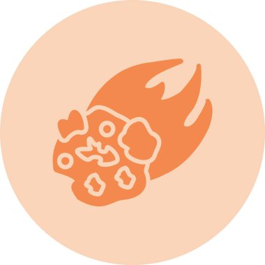 Meteor Kabartma Çemberi Gradyan Simgesi