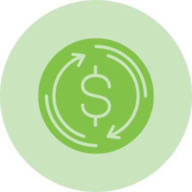 Değişim Oranı Kabartma Çemberi Gradyan Simgesi