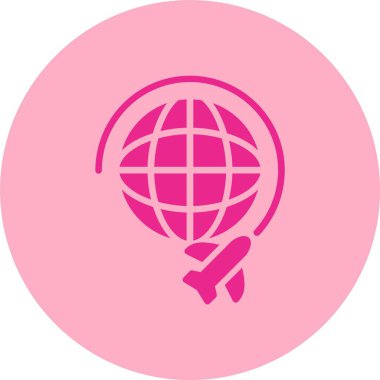 Uçuş Kabartma Çemberi Gradyan Simgesi