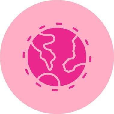 Ozon Katmanı Kabartma Çemberi Gradyan Simgesi