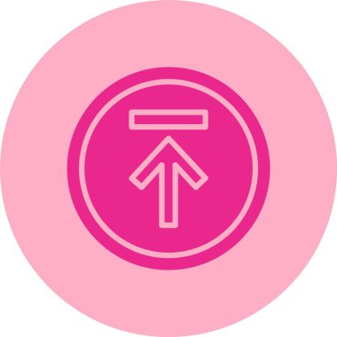 Okun Kabartma Çemberi Gradyan Simgesini Yükle