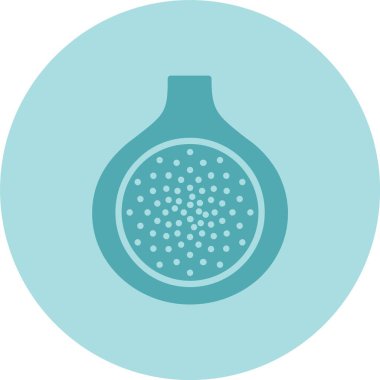 İncir Kabartma Çemberi Gradyan Simgesi