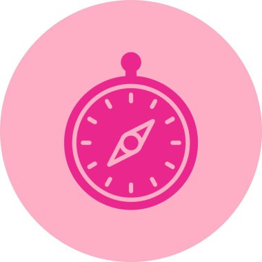 Pusula Kabartma Çemberi Gradyan Simgesi