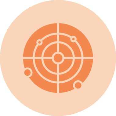 Sonar Kabartma Çemberi Gradyan Simgesi