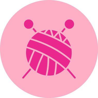 Örgü Kabartma Çemberi Gradyan Simgesi