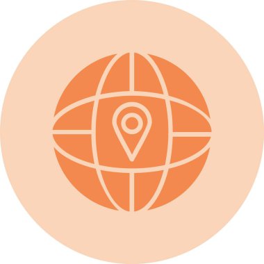 Yer Tutucu Kabartma Çemberi Gradyan Simgesi