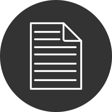 Belge Satırı Tersine Çevrilmiş Simge