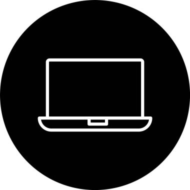 Laptop Satırı Tersine Çevrilmiş Simge