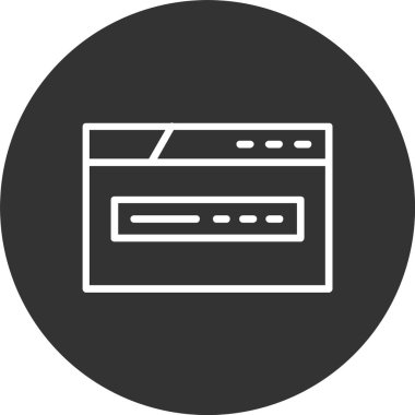 Web Tarayıcı Satırı Tersine Çevrilmiş Simge