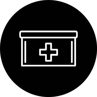 İlk Yardım Satırı Tersine Çevrilmiş Simge