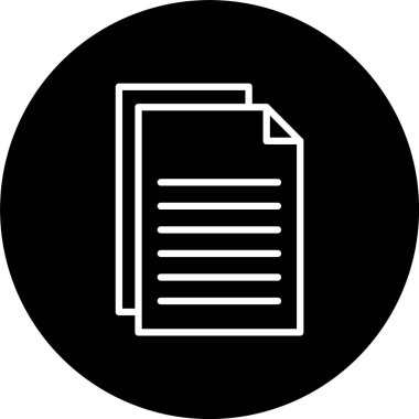 Kağıt Satırı Tersine Çevrilmiş Simge