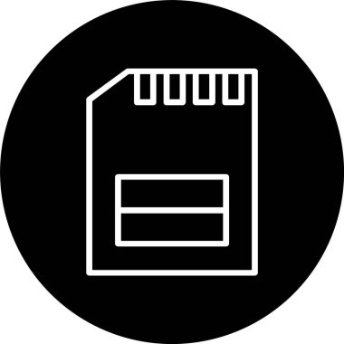 Bellek Kartı Satırı Tersine Çevrilmiş Simge