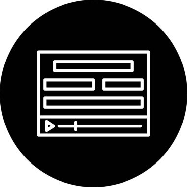 Altyazı Satırı Tersine Çevrilmiş Simge