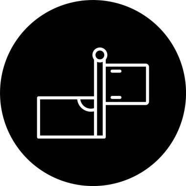 Köşe Satırı Tersine Çevrilmiş Simge