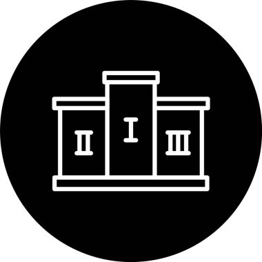 Podyum Satırı Tersine Döndürülmüş Simge