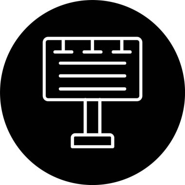 Billboard Satırı Tersine Çevrilmiş Simge