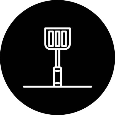 Lastik Spatula Çizgisi Tersine Çevrilmiş Simge