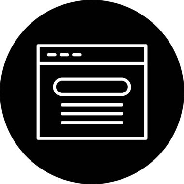 Web Sitesi Satırı Tersine Çevrilmiş Simge