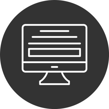 Bilgisayar Satırı Tersine Döndürülmüş Simge