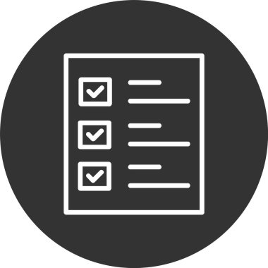 Kontrol Edilen Satır Tersine Döndürülmüş Simge