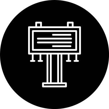 Billboard Satırı Tersine Çevrilmiş Simge