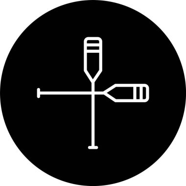 Kürek Satırı Tersine Döndürülmüş Simge