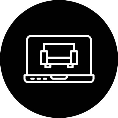 İç Tasarım Satırı Tersine Çevrilmiş Simge