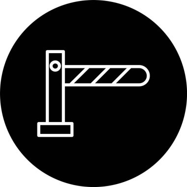 Bariyer Çizgisi Tersine Döndürülmüş Simge