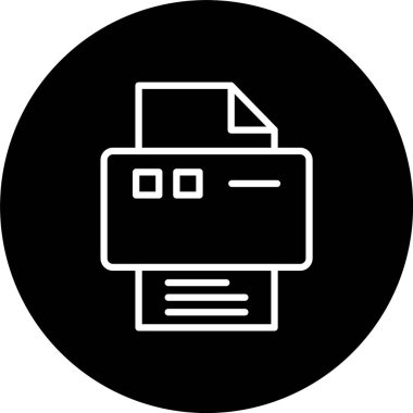 Yazıcı Satırı Tersine Döndürülmüş Simge