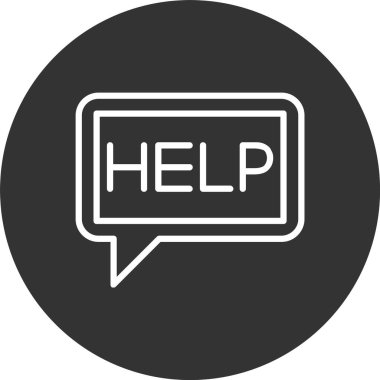 Yardım Satırı Tersine Çevrilmiş Simge