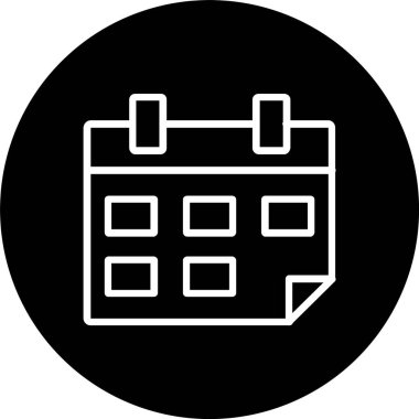 Takvim Satırı Tersine Çevrilmiş Simge